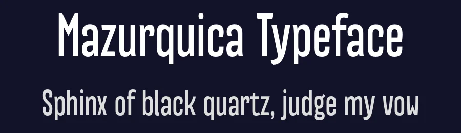 Mazurquica Typeface by Typeface — Sans Serif Font — thumbnail 2