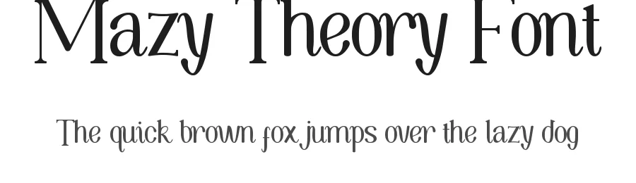 Mazy Theory Font by CalligraphyFonts.net — Serif Font