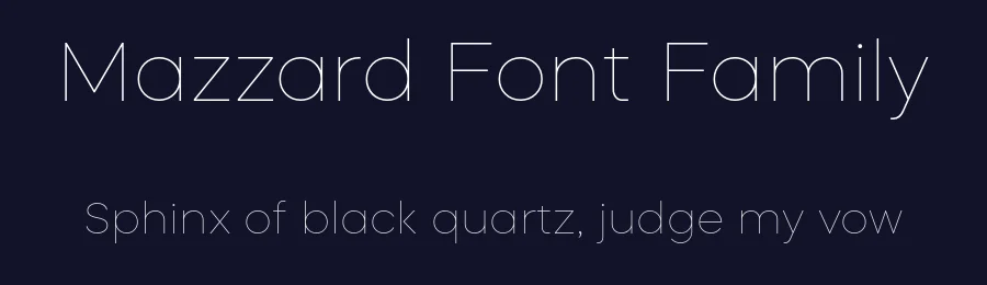 Mazzard Font Family by guxjohn — Sans Serif Font — thumbnail 2