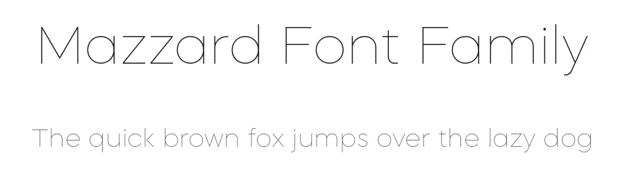 Mazzard Font Family by guxjohn — Sans Serif Font