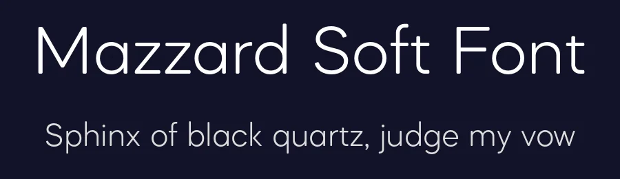 Mazzard Soft Font by Pepper Type — Sans Serif Font — thumbnail 2