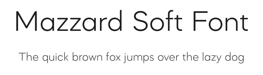 Mazzard Soft Font by Pepper Type — Sans Serif Font