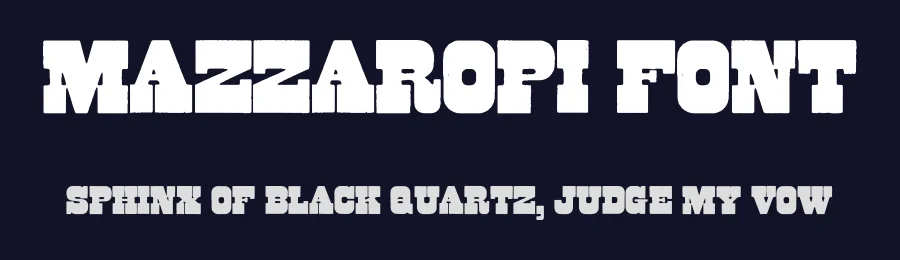 Mazzaropi Font by Rafael Nascimento — Slab Serif Font — thumbnail 2