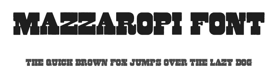 Mazzaropi Font by Rafael Nascimento — Slab Serif Font