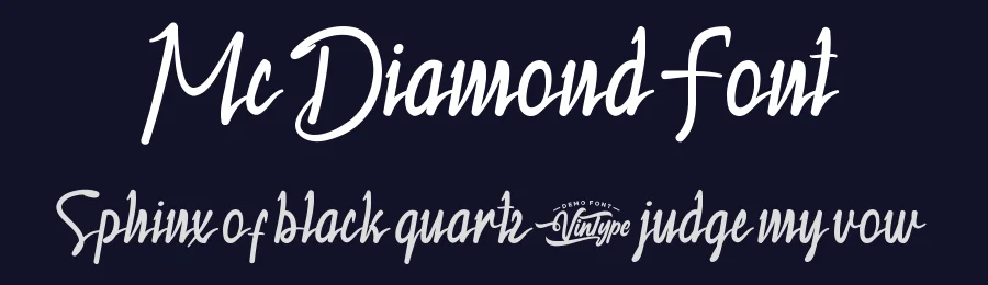 Mc Diamond Font by VinType — Script Handwritten Font — thumbnail 2