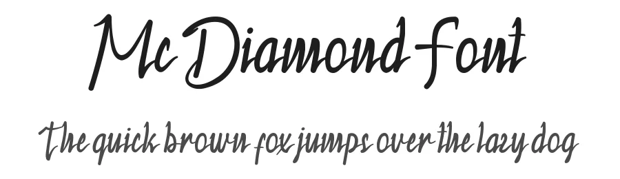 Mc Diamond Font by VinType — Script Handwritten Font