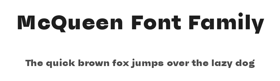 McQueen Font Family by Fontwerk β Sans Serif Font
