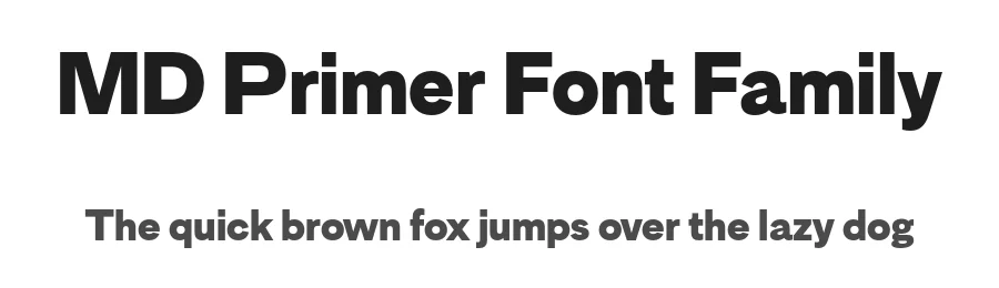 MD Primer Font Family by Mass-Driver — Sans Serif Font