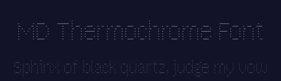 MD Thermochrome Font by Mass-Driver — Display Font — thumbnail 2