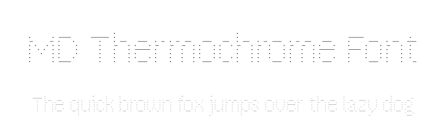 MD Thermochrome Font by Mass-Driver — Display Font