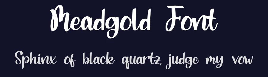Meadgold Font by qwrtype — Script Handwritten Font — thumbnail 2