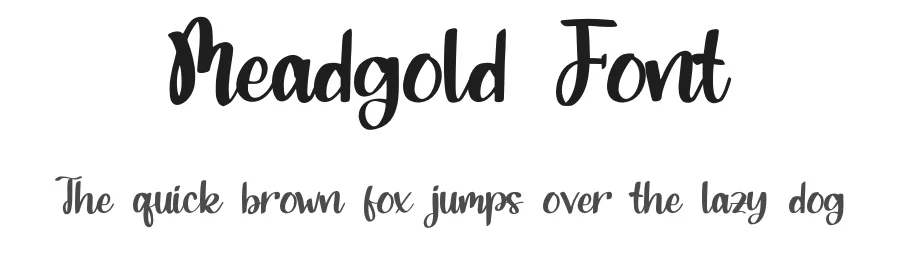 Meadgold Font by qwrtype — Script Handwritten Font