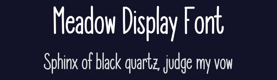 Meadow Display Font by levincreative — Script Handwritten Font — thumbnail 2