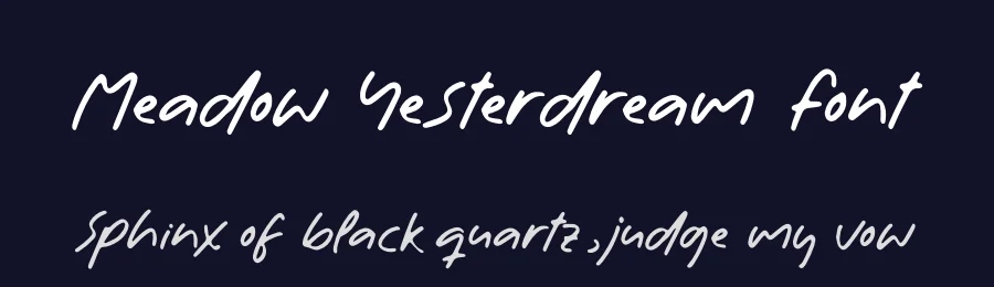 Meadow Yesterdream Font by letterenastudios — Script Handwritten Font — thumbnail 2