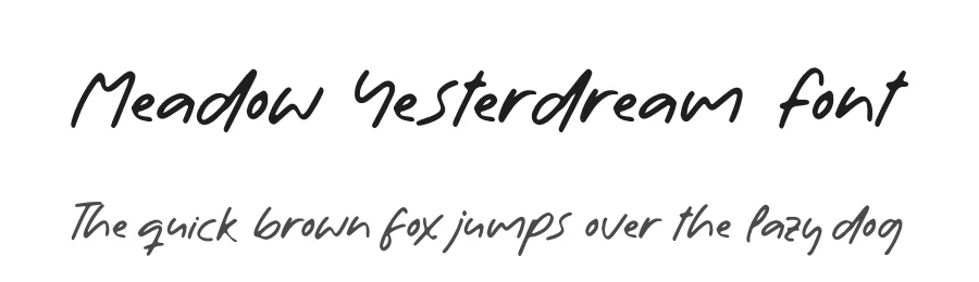 Meadow Yesterdream Font by letterenastudios — Script Handwritten Font