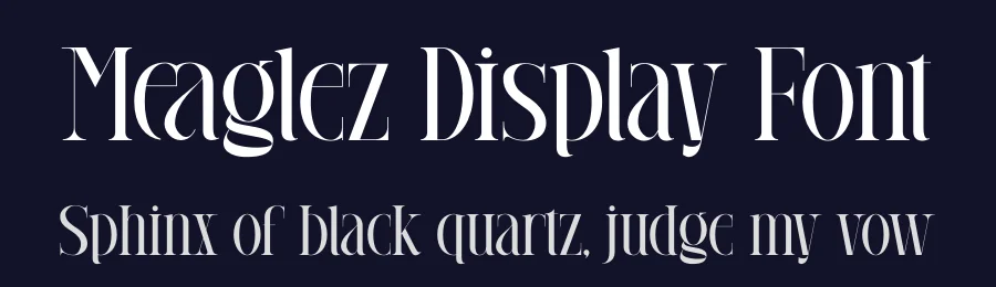 Meaglez Display Font by rvandtype — Serif Font — thumbnail 2