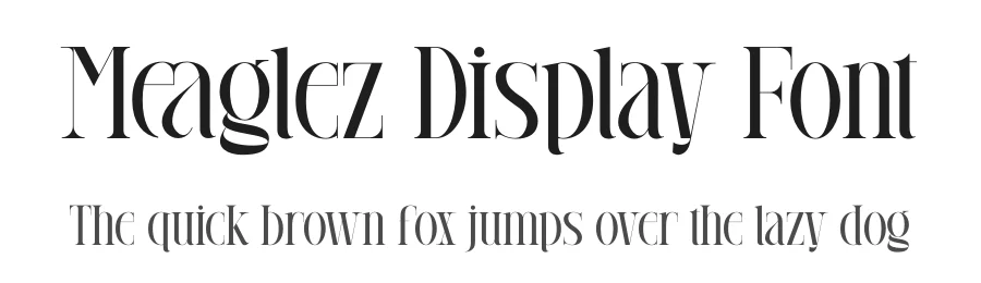 Meaglez Display Font by rvandtype — Serif Font