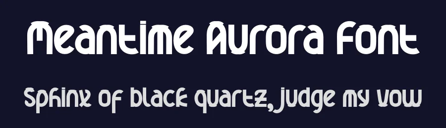 Meantime Aurora Font by freshtypeink — Display Font — thumbnail 2