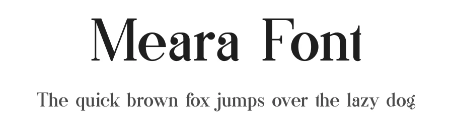 Meara Font by vpcreativeshop — Serif Font