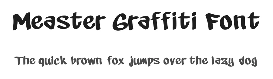 Measter Graffiti Font by MEAS7 Artwork — Display Font