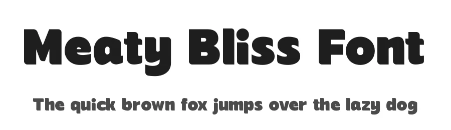 Meaty Bliss Font by timelesstype.co — Display Font