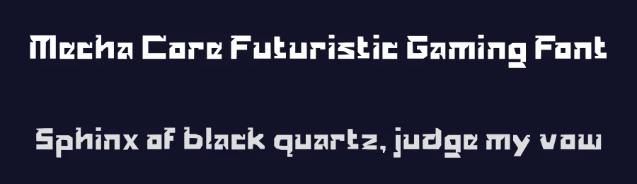 Mecha Core Futuristic Gaming Font by Mei Suseno — Display Font — thumbnail 2