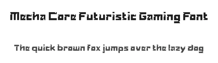 Mecha Core Futuristic Gaming Font by Mei Suseno — Display Font