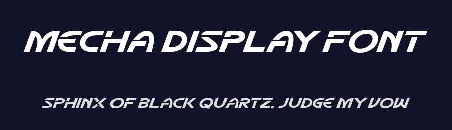 Mecha Display Font by fontkong — Display Font — thumbnail 2