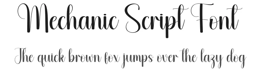 Mechanic Script Font by andikastudio — Script Handwritten Font