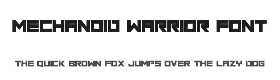 Mechanoid Warrior Font by Dadiomouse — Display Font