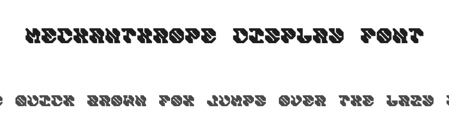 Mechanthrope Display Font by albabilham โ Display Font