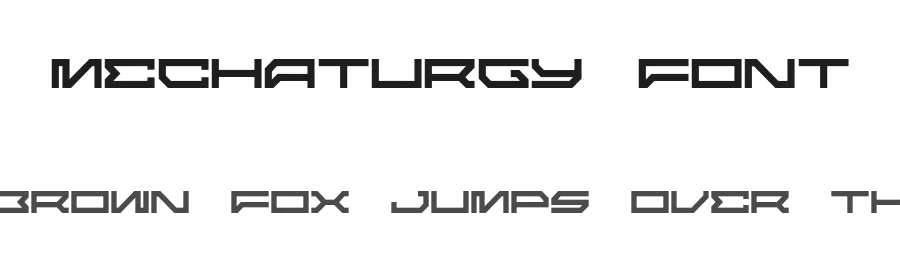 Mechaturgy Font by albabilham โ Display Font