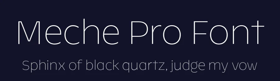 Meche Pro Font by Rodrigo Typo — Sans Serif Font — thumbnail 2