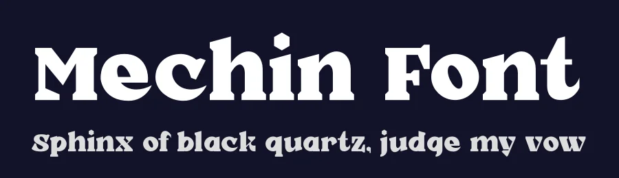 Mechin Font by Rismatype — Display Font — thumbnail 2