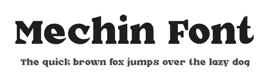 Mechin Font by Rismatype — Display Font