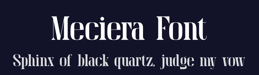 Meciera Font by Denustudios — Serif Font — thumbnail 2