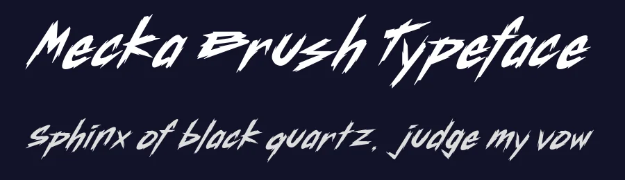 Mecka Brush Typeface by alit design — Decorative Font — thumbnail 2