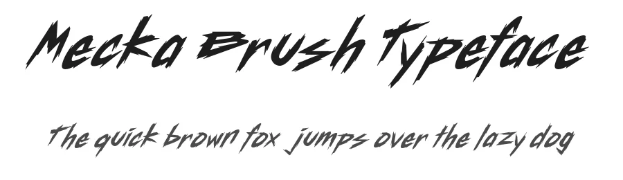 Mecka Brush Typeface by alit design — Decorative Font