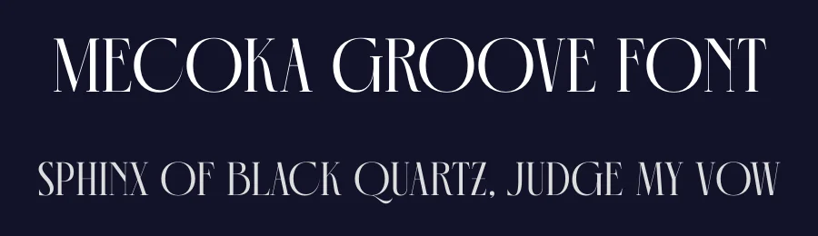 Mecoka Groove Font by timelesstype.co — Display Font — thumbnail 2