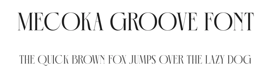 Mecoka Groove Font by timelesstype.co — Display Font