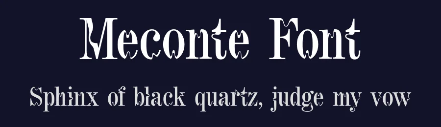 Meconte Font by Artnivora Studio — Decorative Font — thumbnail 2