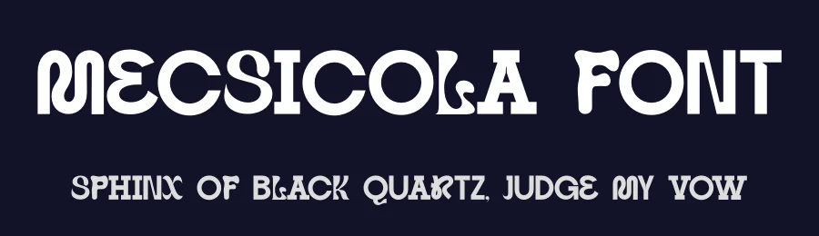 Mecsicola Font by Agus Priono — Display Font — thumbnail 2