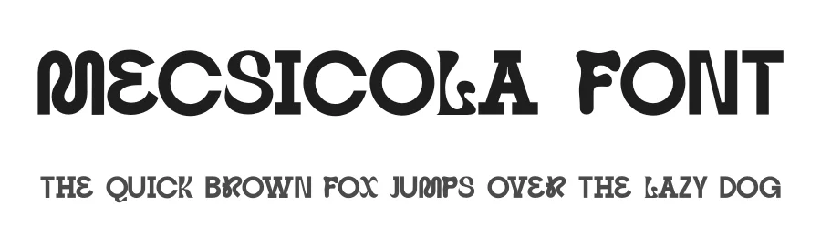 Mecsicola Font by Agus Priono — Display Font