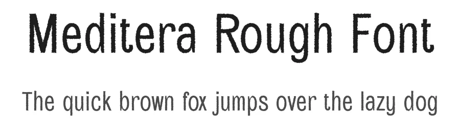 Meditera Rough Font by craftsupplyco — Sans Serif Font