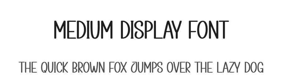 Medium Display Font by Berkah Shop — Display Font