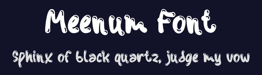 Meenum Font by Pinisi ART — Decorative Font — thumbnail 2