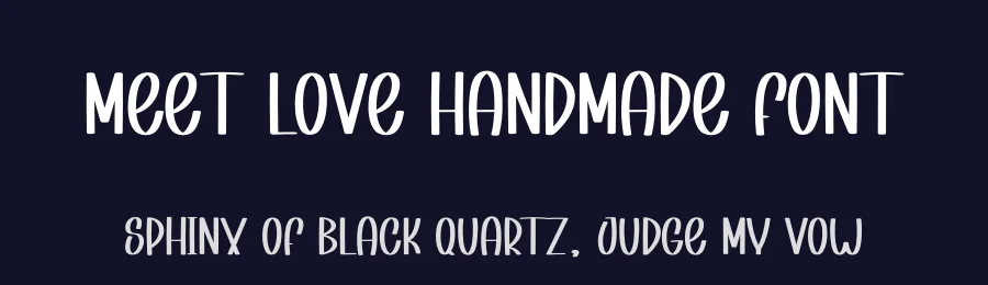 Meet Love Handmade Font by andikastudio — Display Font — thumbnail 2