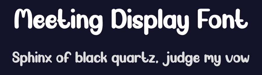 Meeting Display Font by andikastudio — Display Font — thumbnail 2