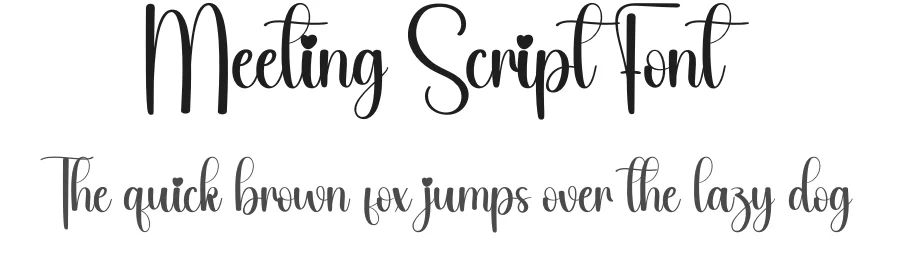 Meeting Script Font by andikastudio — Script Handwritten Font