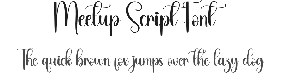 Meetup Script Font by andikastudio — Script Handwritten Font